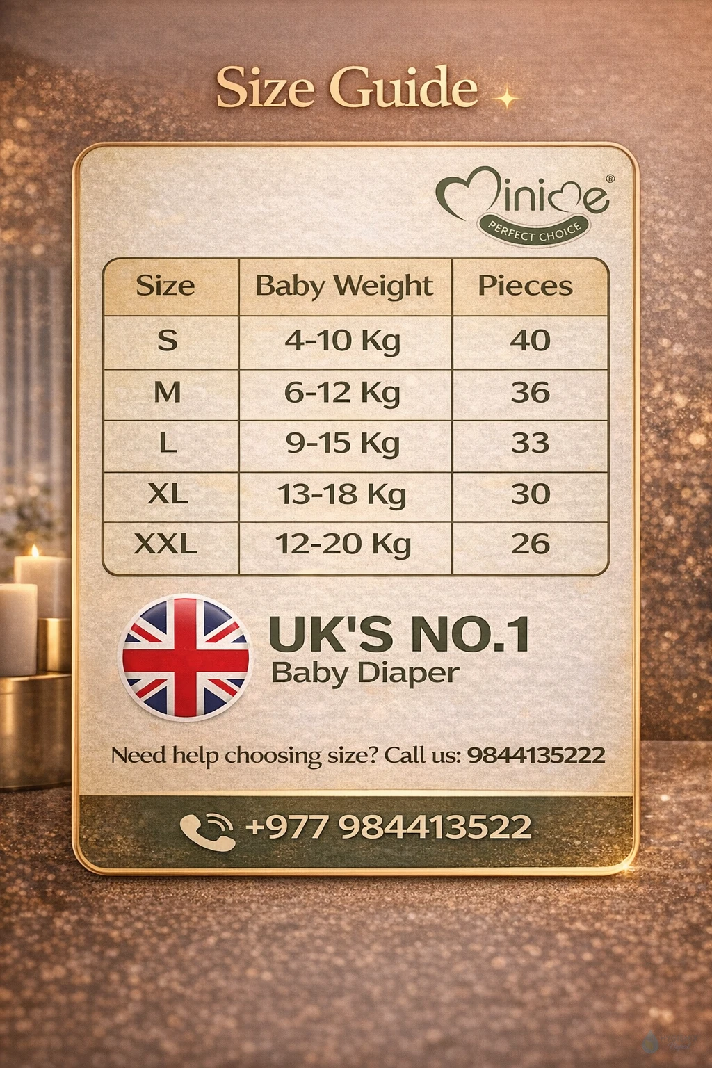 Minime-Premium Nappy Pants - Image 1 - Hygienix Nepal
