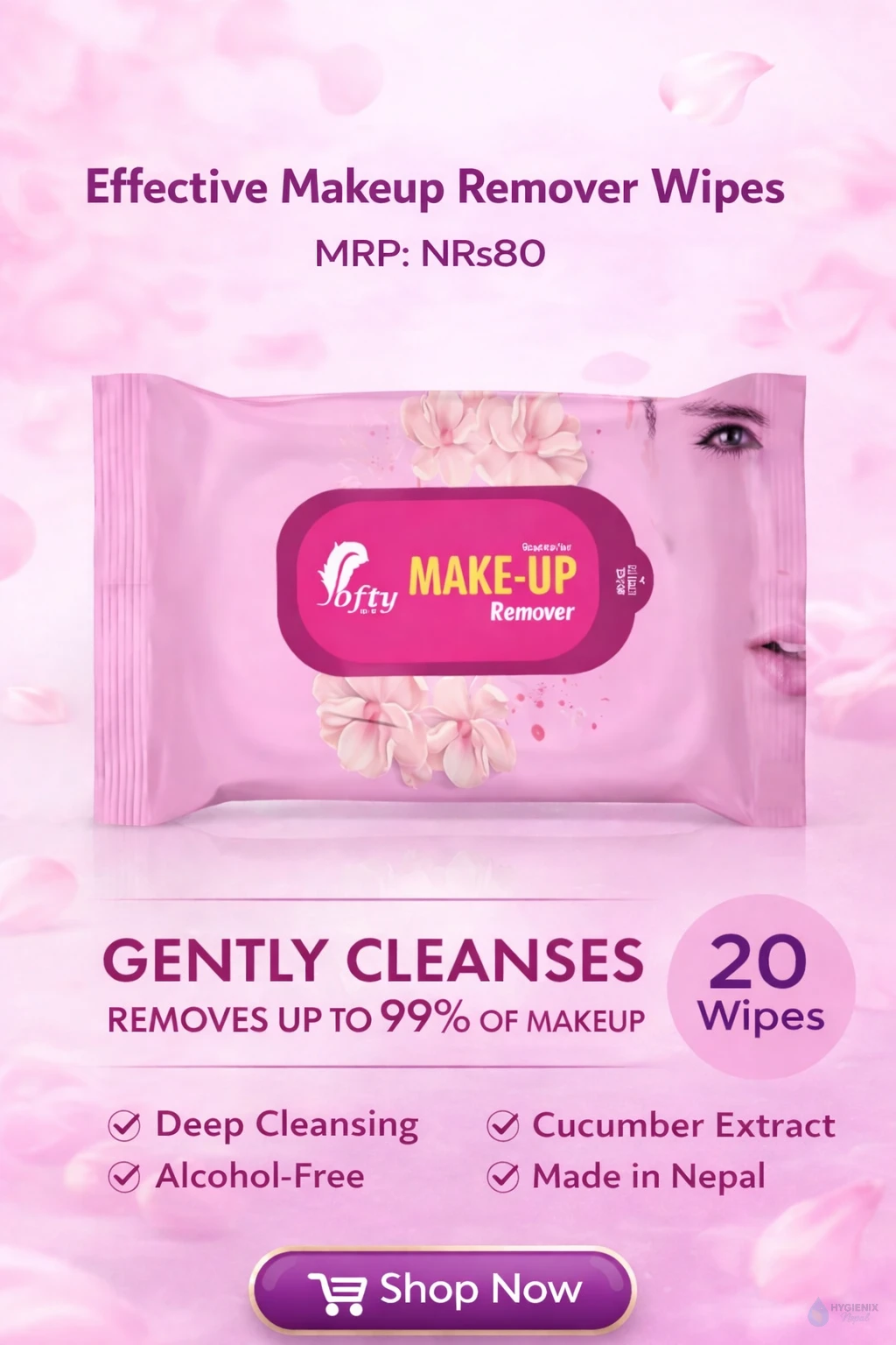 Make Up Remover - Hygienix Nepal