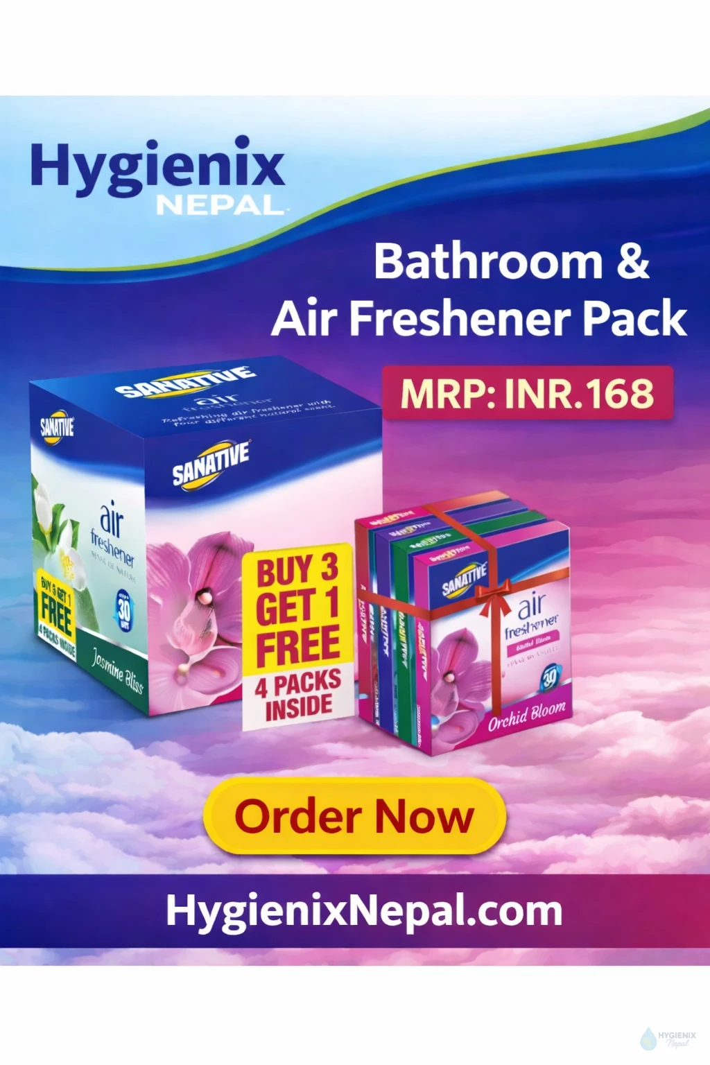 Sanative Air/Bathroom Freshner - Hygienix Nepal
